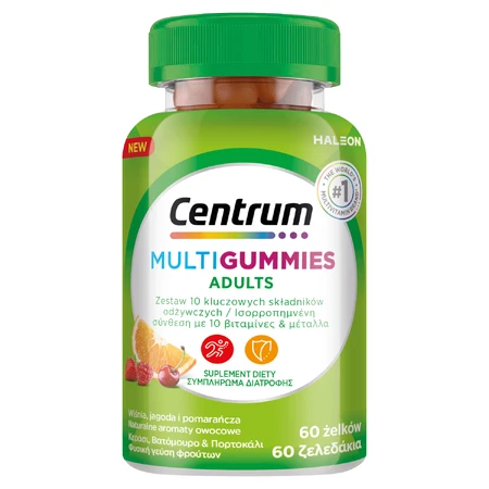 Centrum MultiGummies Adultos, gominolas, 60 unidades