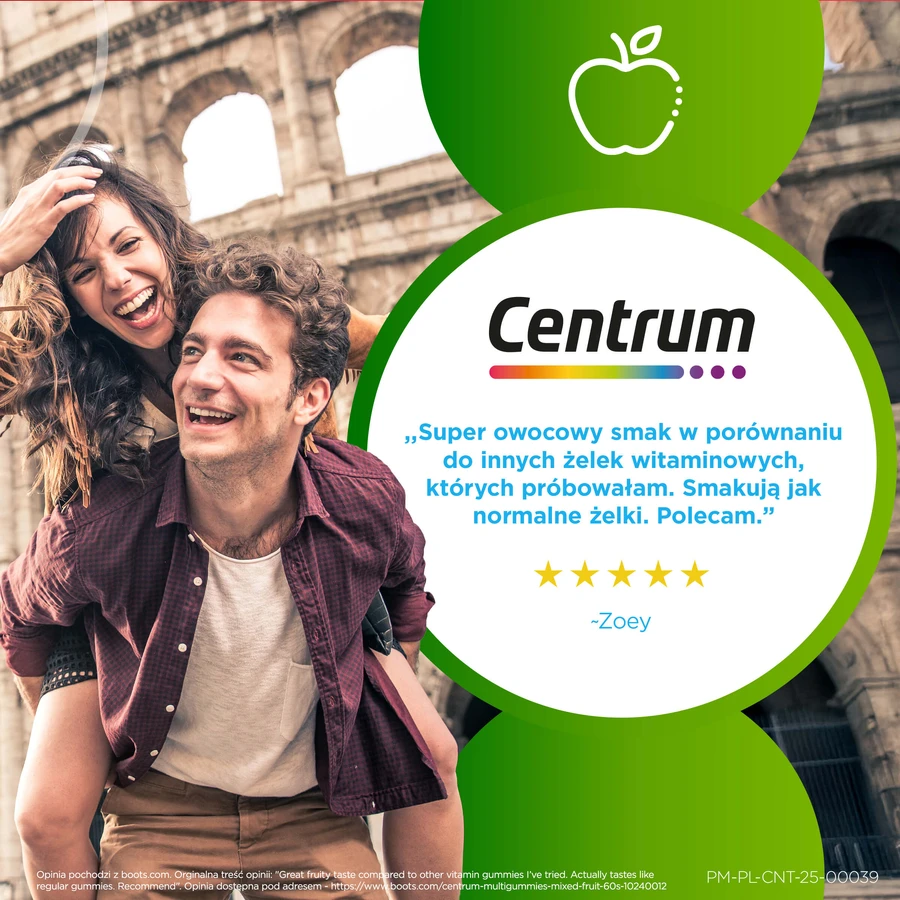 Centrum MultiGummies Adultos, gominolas, 60 unidades