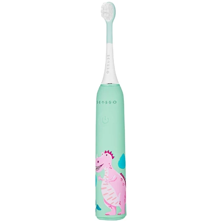 Seysso Kids Dinosaur Coral, cepillo de dientes sónico para niños, a partir de 3 años