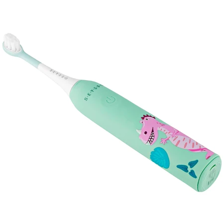 Seysso Kids Dinosaur Coral, cepillo de dientes sónico para niños, a partir de 3 años
