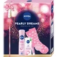 Nivea Pearly Dreams Set, Antitranspirant, 150 ml + Tagescreme, SPF 15, 50 ml + Lippenstift, 4,8 g + Socken, 1 Paar