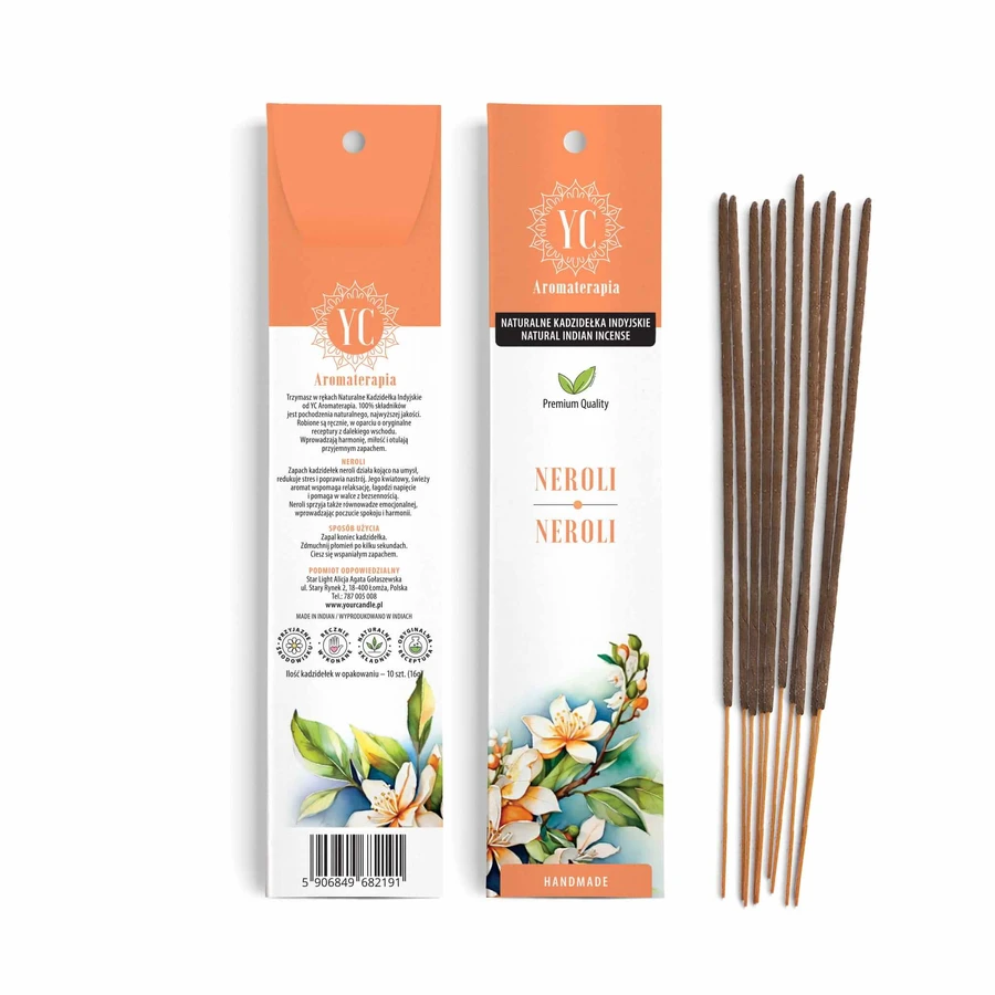 Your Candle, bâtons d'encens indien naturel, néroli, 10 pièces