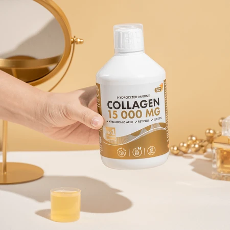 Swedish Nutra Marine Collagen 15000 mg, Apfelgeschmack, 500 ml