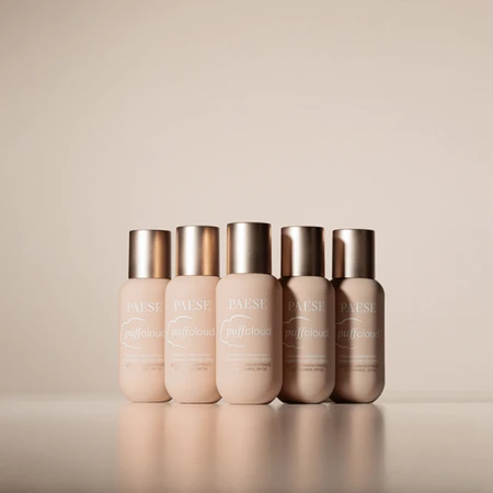 Paese Puff Cloud, satin face foundation with blur effect, 03 Sand Beige, SPF 20, 37 ml.
