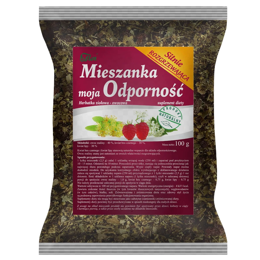 Flos Mieszanka Moja Odporność, herbal and fruit tea, 100 g