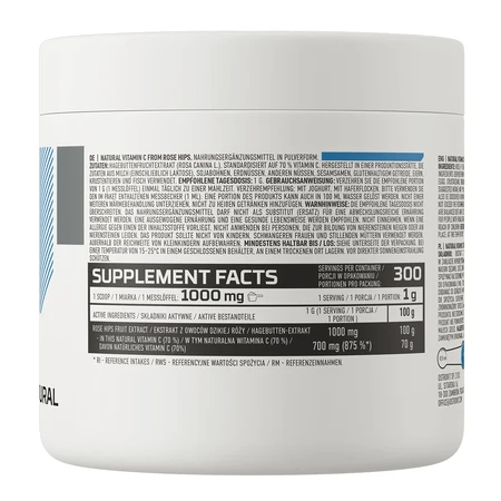 OstroVit Vitamine C naturelle de l'églantier, vitamine C naturelle de l'églantier, 300 g