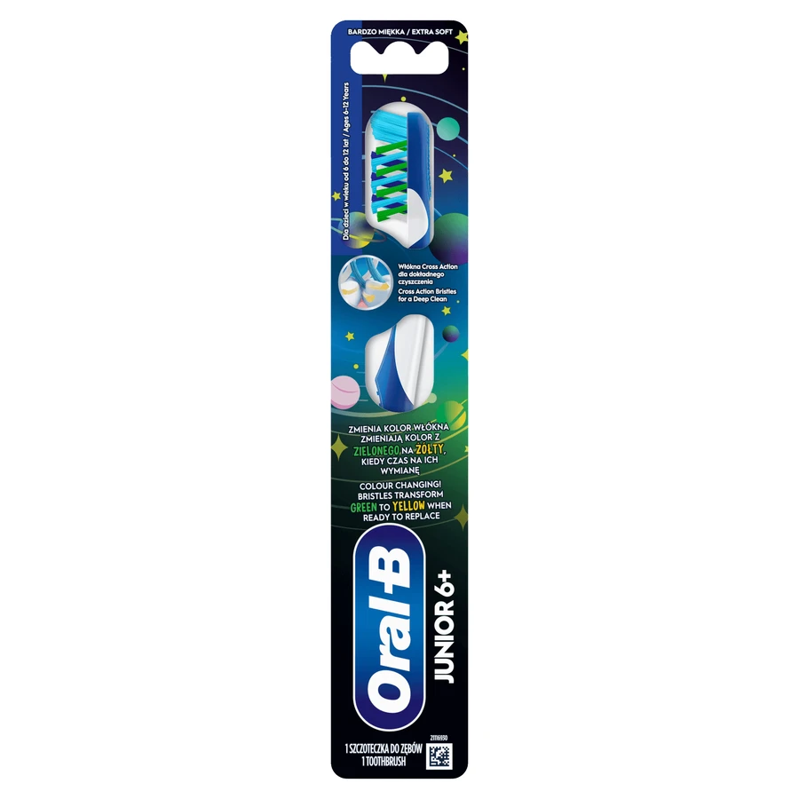 Oral-B Junior, Kinderzahnbürste, weich, 6-12 Jahre, 1 Stück