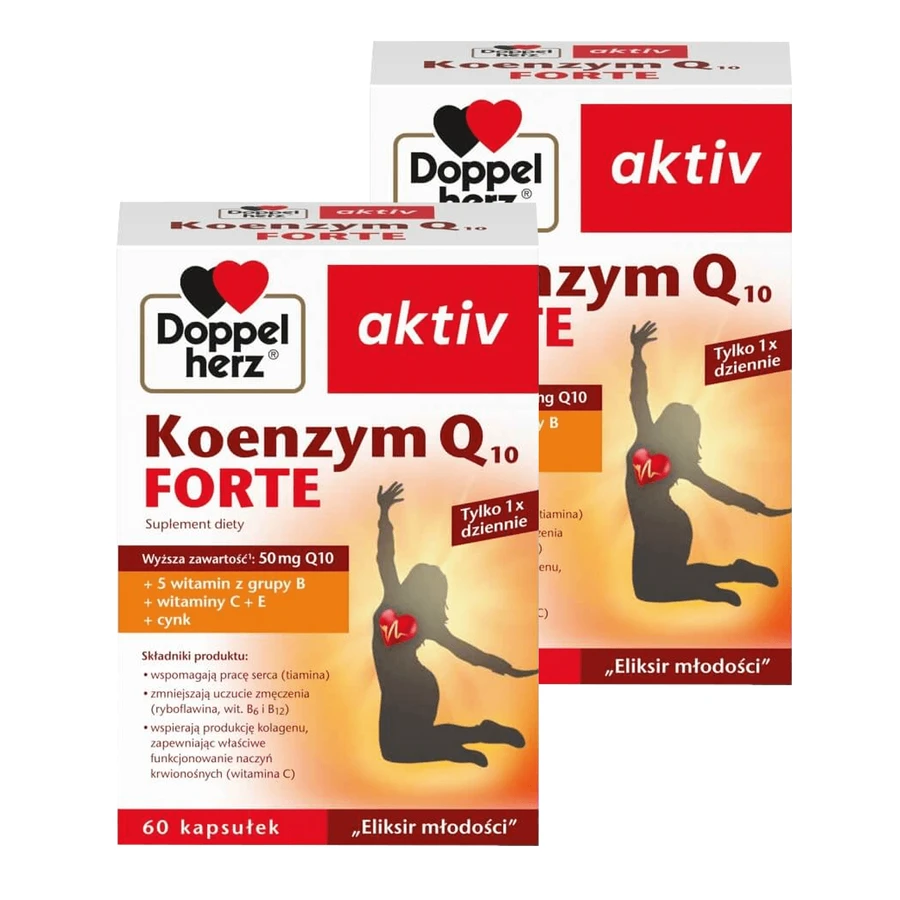 Doppelherz aktiv Koenzym Q10 Forte pakket, 2 x 60 capsules