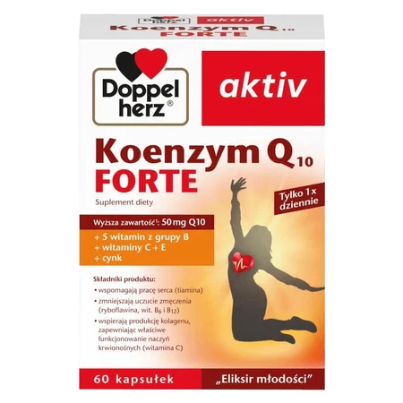 Doppelherz aktiv Koenzym Q10 Forte pakket, 2 x 60 capsules