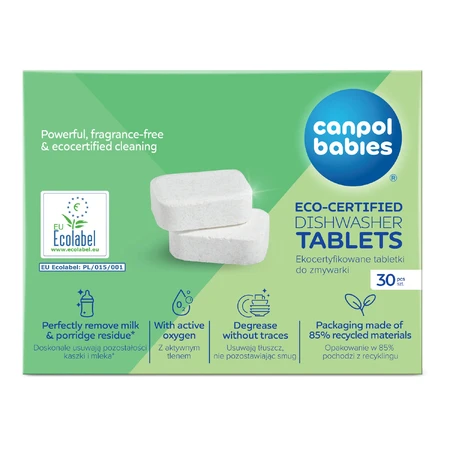 Canpol Babies, eco-gecertificeerde vaatwastabletten, 30 stuks