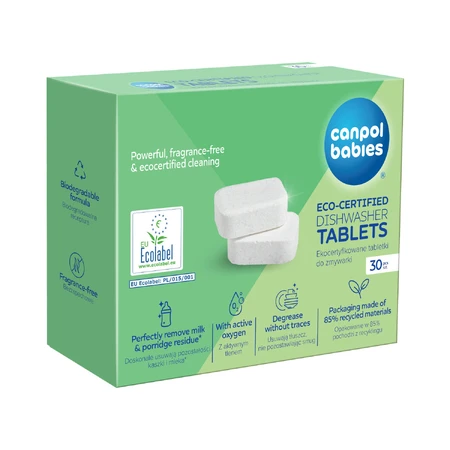 Canpol Babies, eco-gecertificeerde vaatwastabletten, 30 stuks