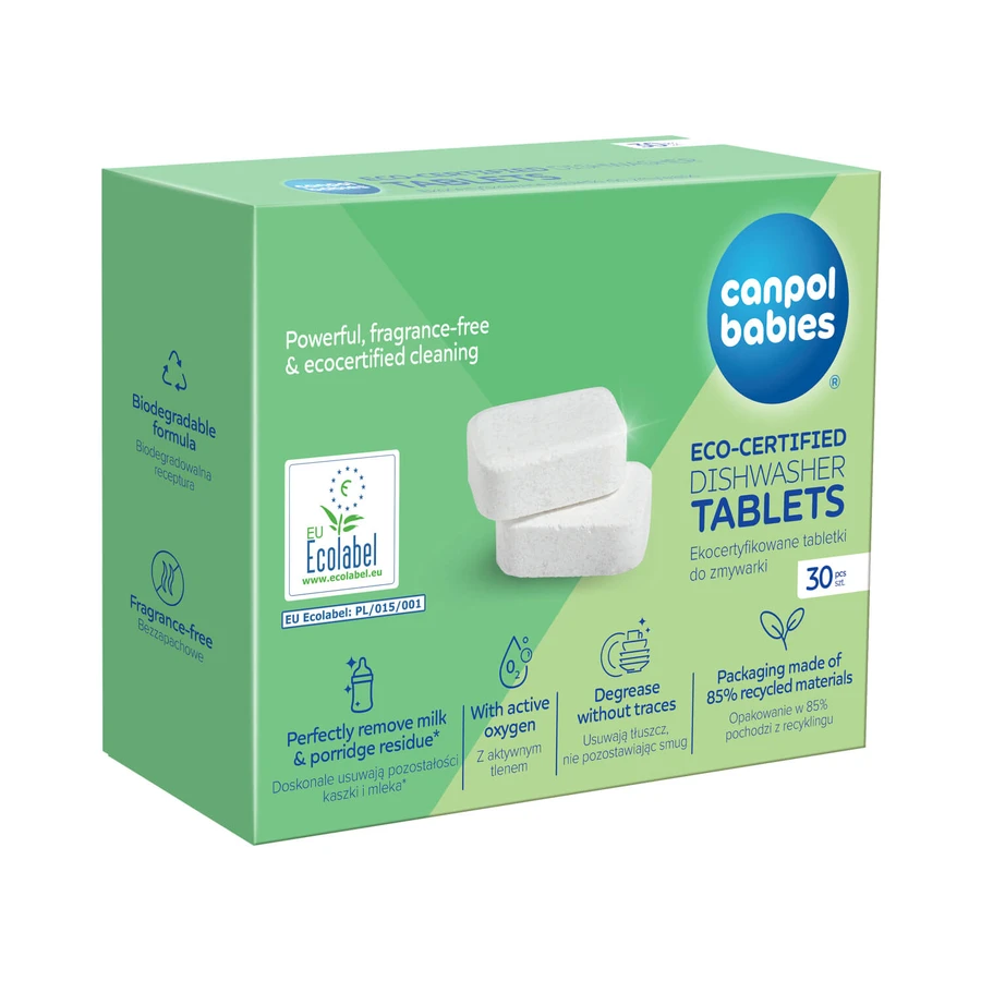 Canpol Babies, eco-gecertificeerde vaatwastabletten, 30 stuks