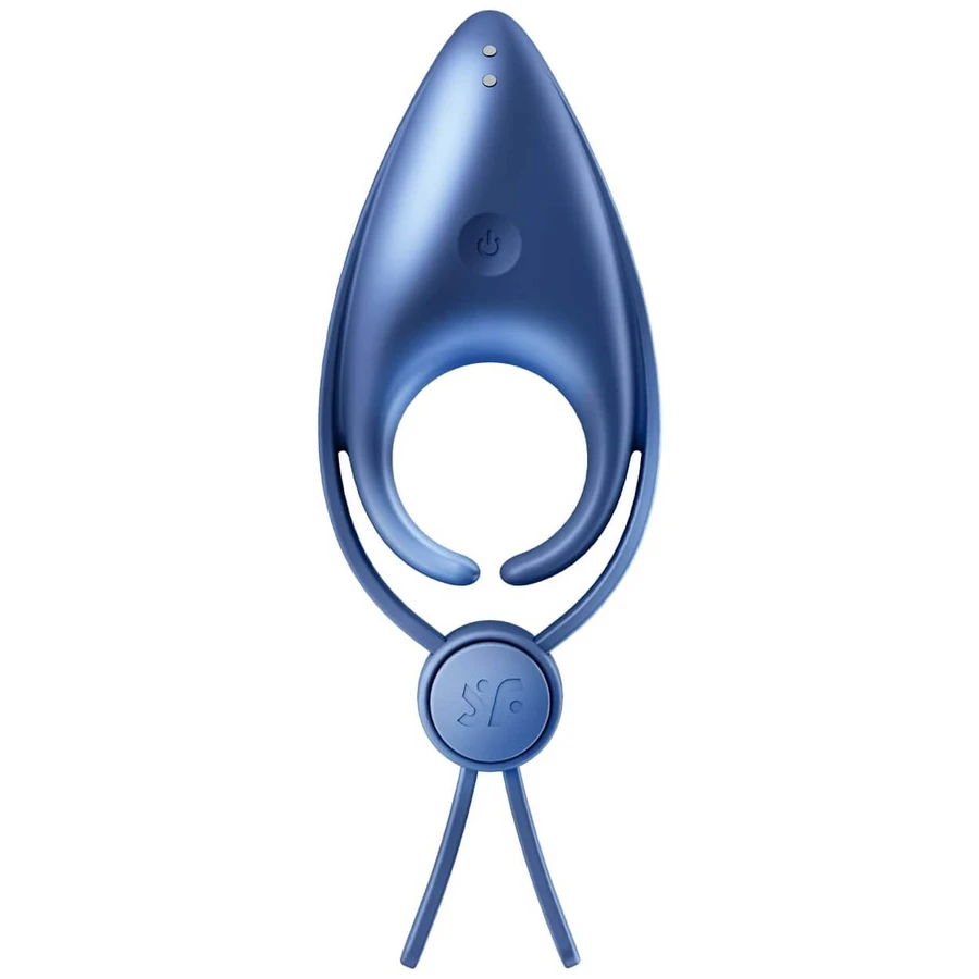 Satisfyer Sniper, anneau vibrant d'érection, réglable, bleu