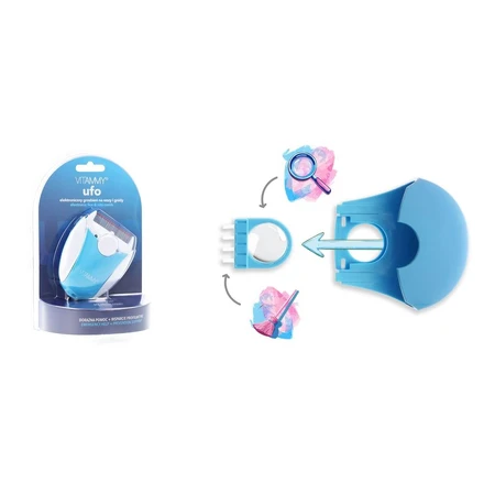Vitammy Ufo, peine electrónico para piojos y liendres, azul, 1 unidad