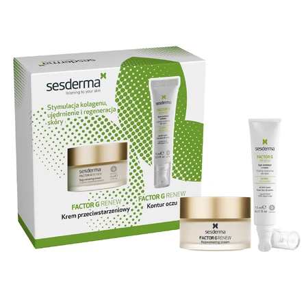 Sesderma Factor G Renew set, crema facial, 50 ml + crema mejoradora del contorno de ojos, 15 ml