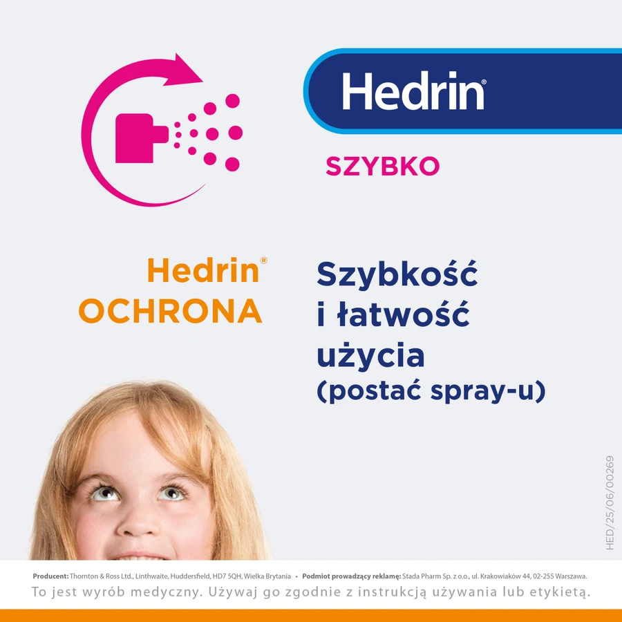 Hedrin Protection, Schutzspray-Konditionierer gegen Kopfläuse, 100 ml