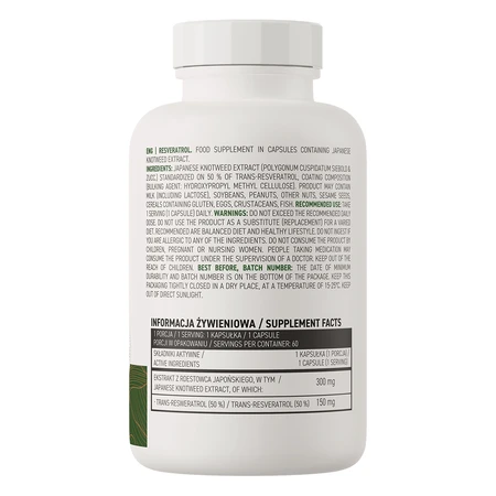OstroVit Resveratrol VEGE, 60 Kapseln