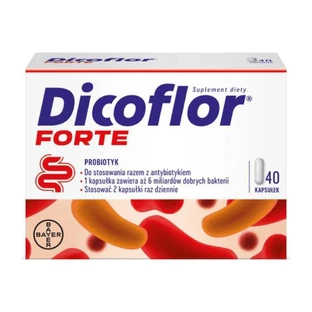 Dicoflor Forte (antes Dicoflor 6), para niños a partir de 3 años y adultos, 40 cápsulas