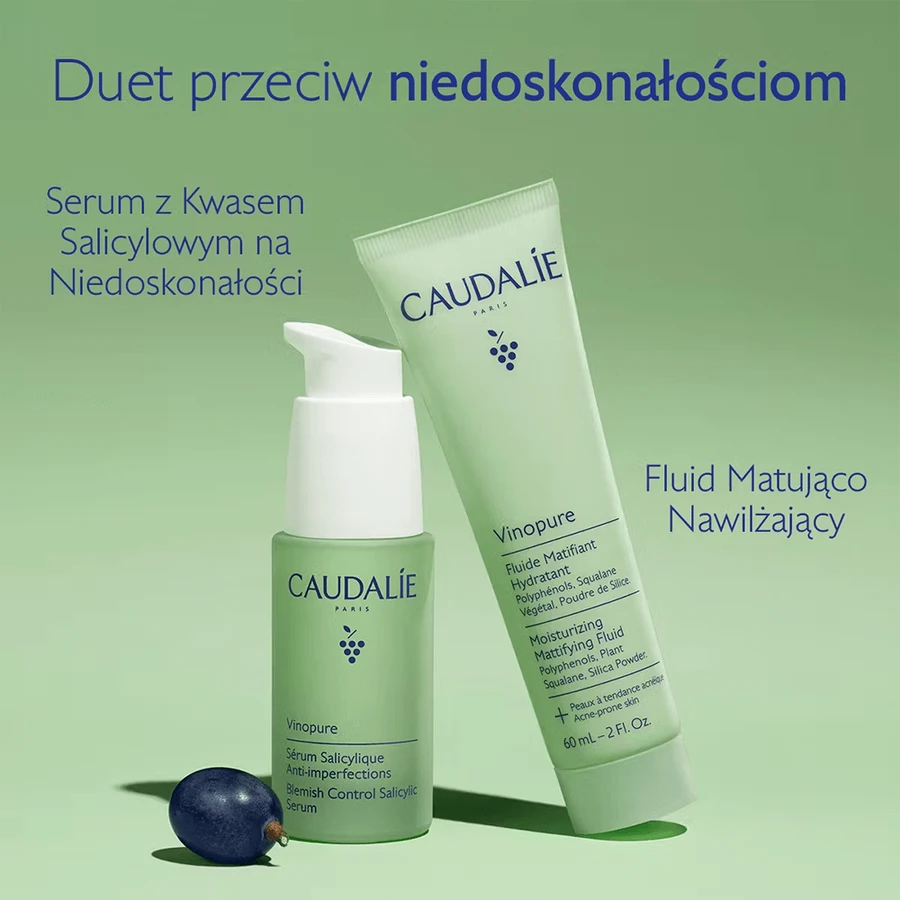 Caudalie Vinopure, matterende en hydraterende fluid, 60 ml