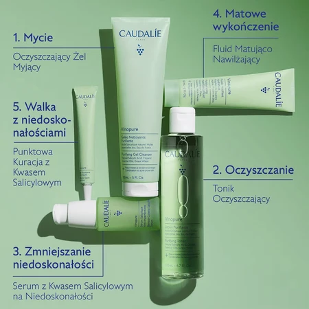 Caudalie Vinopure, matterende en hydraterende fluid, 60 ml