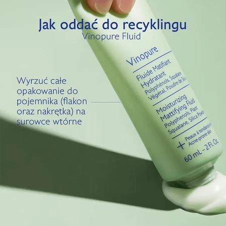 Caudalie Vinopure, matterende en hydraterende fluid, 60 ml