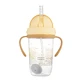 Canpol Babies, non-drip cup with tube and weight, Mountains, beige, from 6 months, 270 ml, 1 piece