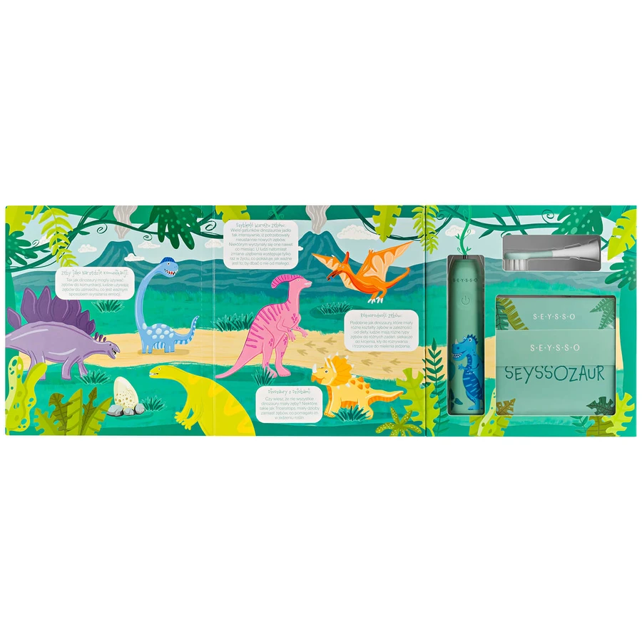 Seysso Kids Dinosaur Blue, sonische tandenborstel voor kinderen vanaf 3 jaar