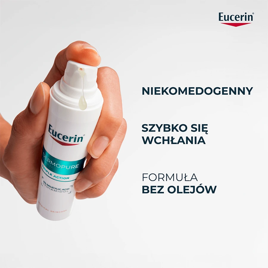 Eucerin DermoPure Clinical Triple Action, serum met drievoudige werking voor de vette en acnegevoelige huid, 40 ml
