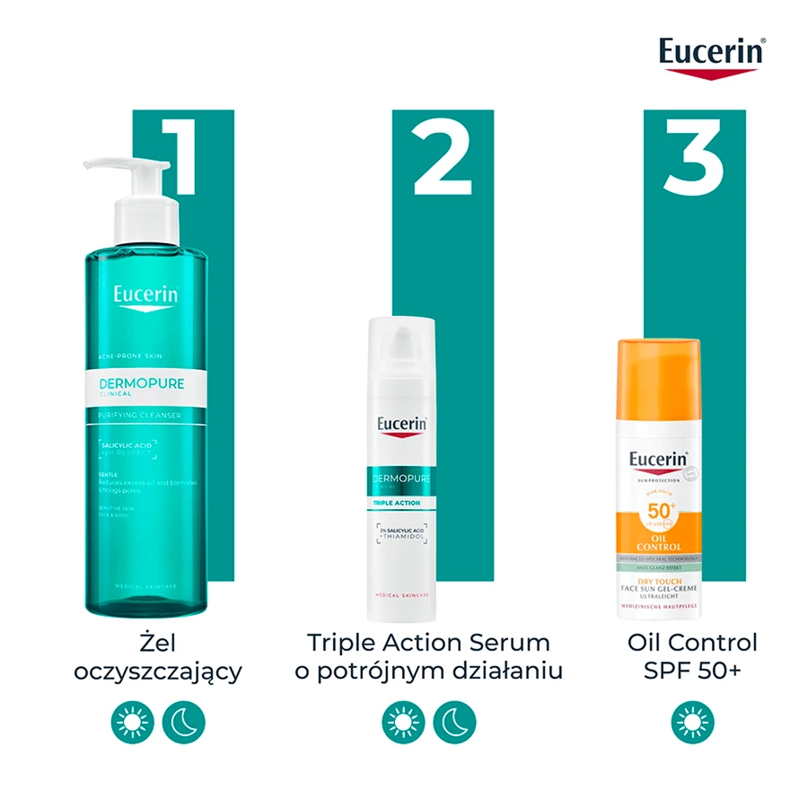 Eucerin DermoPure Clinical Triple Action, serum met drievoudige werking voor de vette en acnegevoelige huid, 40 ml