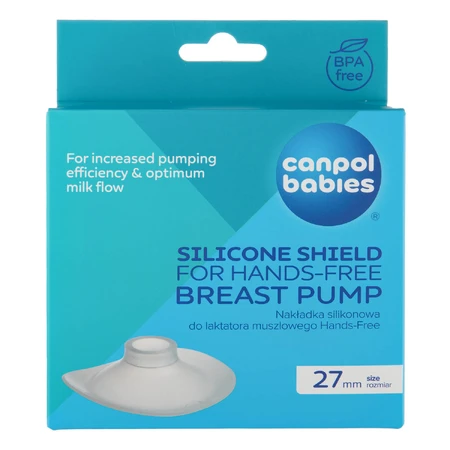 Canpol Babies, Silikonsauger für Hands-Free Milchpumpe, 27 mm, 1 Stk.