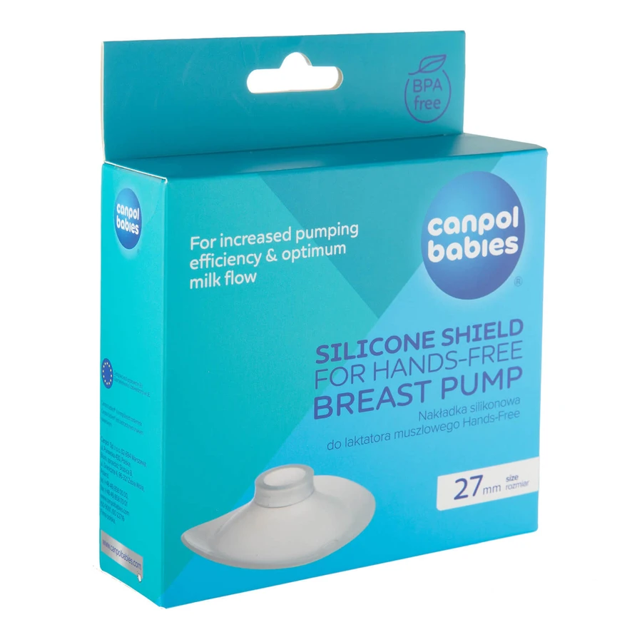 Canpol Babies, Silikonsauger für Hands-Free Milchpumpe, 27 mm, 1 Stk.