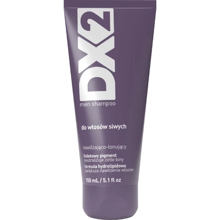 DX2, shampoo for men, moisturizing and toning, for gray hair, 150 ml