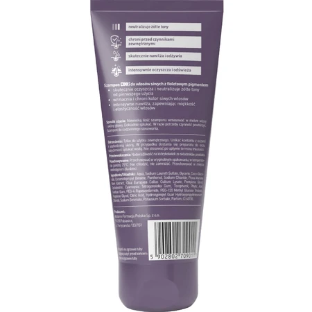 DX2, shampoo for men, moisturizing and toning, for gray hair, 150 ml
