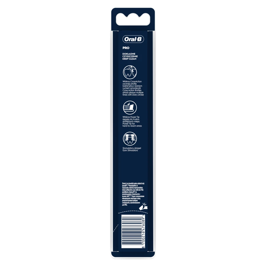 Brosse à dents Oral-B Cross Action Pro-Clean Clinical, moyenne, 1 pièce
