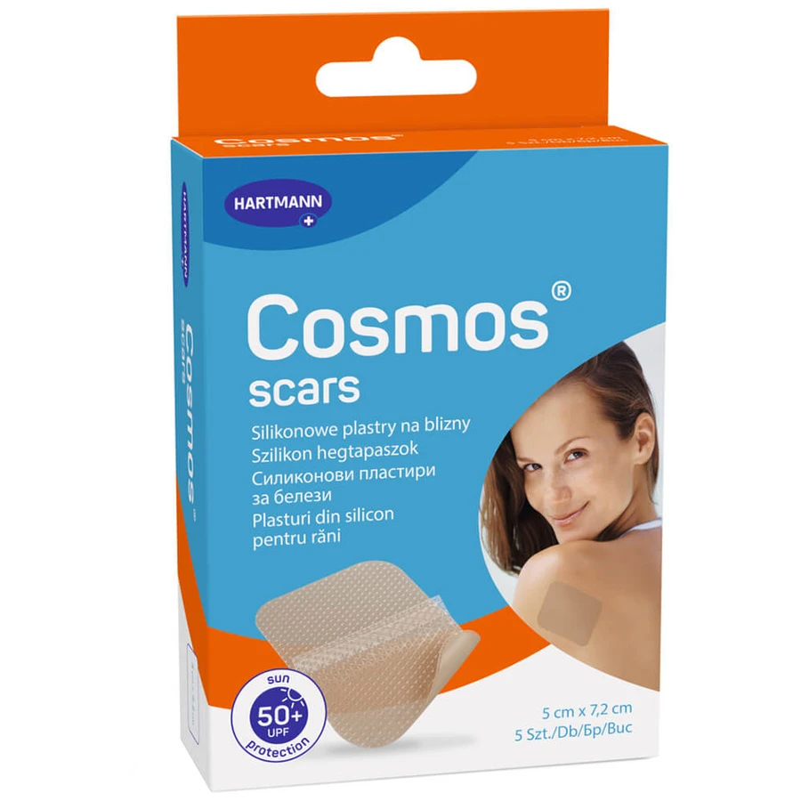 Cosmos Scars, silicone scar patch, 5 x 7.2 cm, 5 pieces