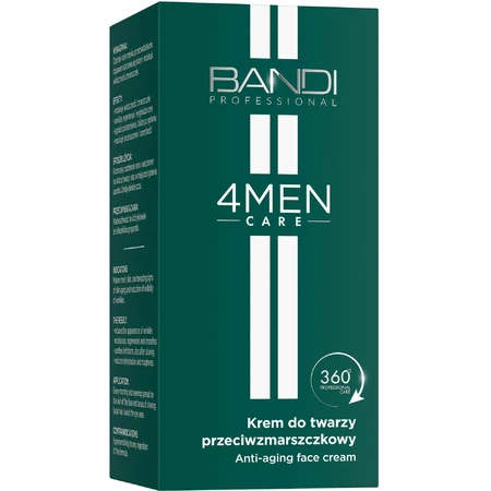 Bandi 4Men Care, face cream, anti-wrinkle, for men, 50 ml