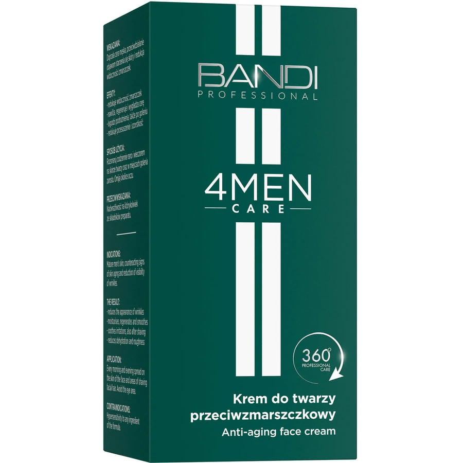 Bandi 4Men Care, face cream, anti-wrinkle, for men, 50 ml