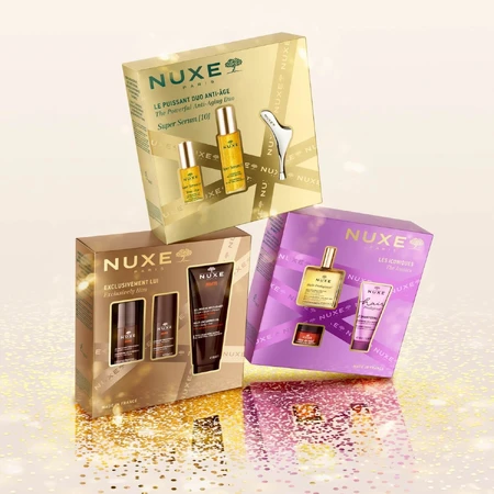 Nuxe Men Set, Feuchtigkeitsgel für das Gesicht, 50 ml + Deodorant, Roll-on, 50 ml + Duschgel, 200 ml