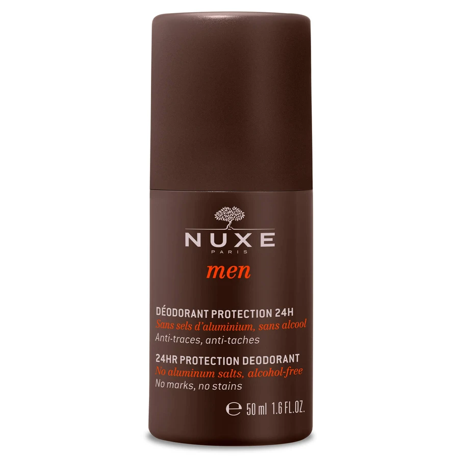 Nuxe Men Set, Feuchtigkeitsgel für das Gesicht, 50 ml + Deodorant, Roll-on, 50 ml + Duschgel, 200 ml