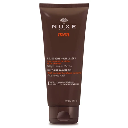 Nuxe Men Set, Feuchtigkeitsgel für das Gesicht, 50 ml + Deodorant, Roll-on, 50 ml + Duschgel, 200 ml