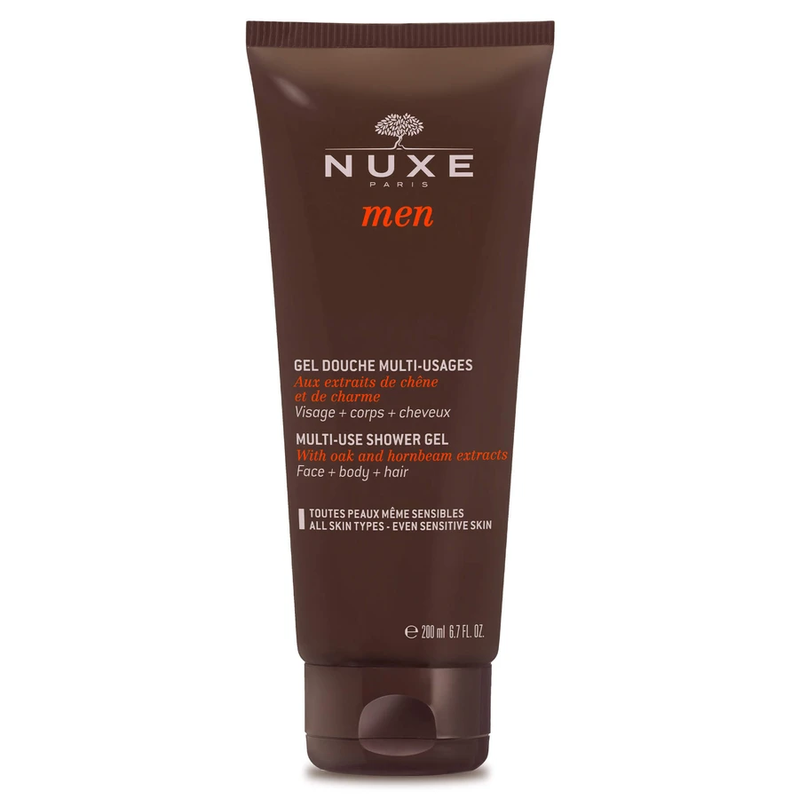 Nuxe Men Set, Feuchtigkeitsgel für das Gesicht, 50 ml + Deodorant, Roll-on, 50 ml + Duschgel, 200 ml