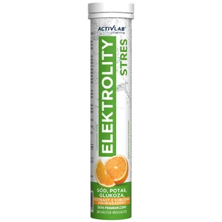 Activlab Pharma Elektrolity Stres, sabor naranja, 20 comprimidos efervescentes