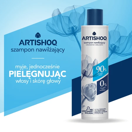Artishoq, shampooing hydratant, rafraîchissant et nourrissant, 200 ml