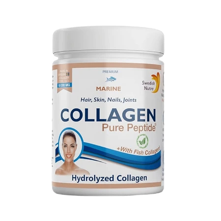 Swedish Nutra Marine Collagen Pure Peptide, neutral flavor, 300 g