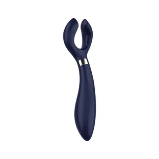 Satisfyer Endless Fun, vibrateur multifonctionnel pour couples, bleu