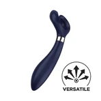 Satisfyer Endless Fun, vibrateur multifonctionnel pour couples, bleu