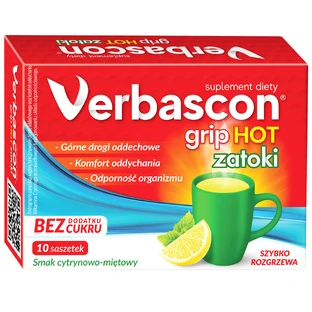 Verbascon Grip Hot Zatoki, 10 Tütchen