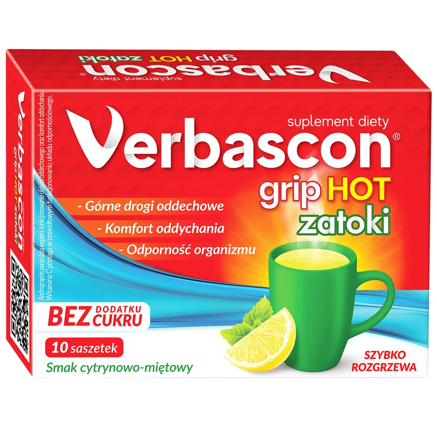 Verbascon Grip Hot Zatoki, 10 Tütchen