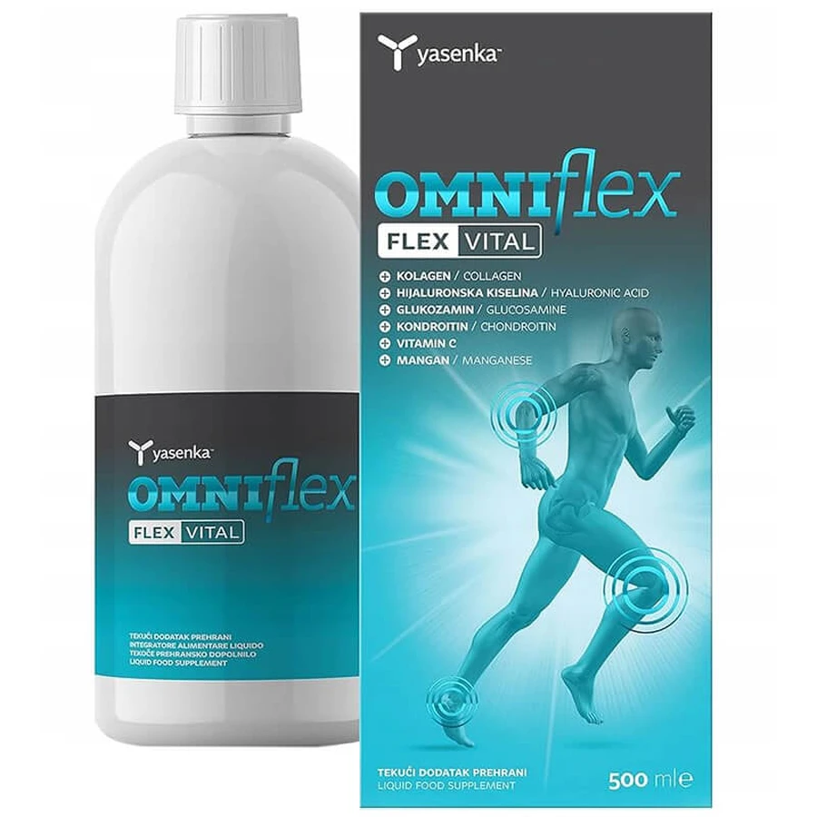 Yasenka Omniflex Flex Vital, sinaasappelsmaak, 500 ml