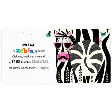 Attention Zebra, a sensory book for children